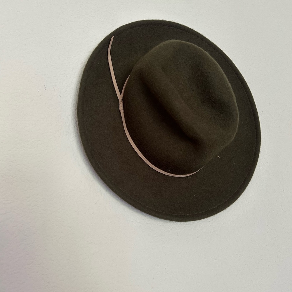 World Market Green Wide brim hat